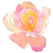 Bloemen rozen waterverf dank u. Bloemen Kaart