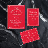 Banderoles Fête de mariage moderne Script Romantique Red Welc (Personnalisez la collection de ce créateur indépendant. )