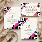 Save The Date Mariage Rétro Romantique des Années 60