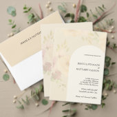 Invitation Bohême Blush Rose Aquarelle Mariage Floral (Personnalisez la collection de ce créateur indépendant. Test)