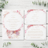 Serviette En Papier Mariage de fleurs rose de printemps romantique (Personnalisez la collection de ce créateur indépendant.)