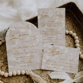 Invitations En Acrylique Élégant Mariage de script neutre