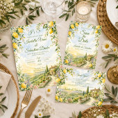 Save The Date Mariage romantique toscan