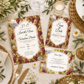 Save The Date Mariage romantique au vignoble