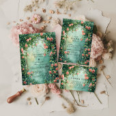 Romantic Vintage Rose Gate Kaart