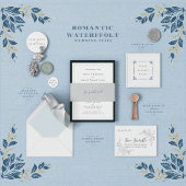 Invitation Mariage romantique au bord de l'eau