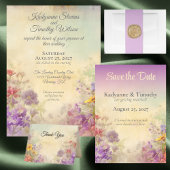 Invitation Élégant Fleur sauvage Dreamy Mariage