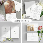 Programme Romantic Chic Initiales Monogrammées Mariage