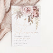 Serviette En Papier Beau Baby shower floral rose pâle