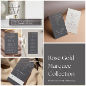Carte De Visite Coiffeuse rose Gold Marquee