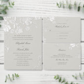 Save The Date Rose Ivory Sonnet Formel Mariage Classique Éthéré (Personnalisez la collection de ce créateur indépendant.)