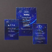 Ballotins Diamants Bleus Royaux / Coeurs Mariages Faveur Box (Personnalisez la collection de ce créateur indépendant.)