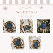 Invitation Royal Blue Celestial Wedding