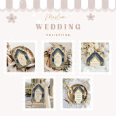 Carte De Remerciements Royal Blue Gold Islamic Wedding