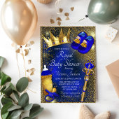 Serviette En Papier Royal Blue Gold Prince Baby shower