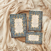 Invitation Royal Blue Islamic Wedding