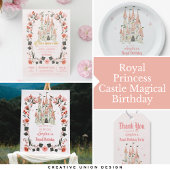 Poster Panneau d'anniversaire du château royal - Modèle p
