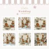 Invitation Mariage en bord de lac de la ferme d'automne rusti