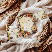 Serviette En Papier Rustic Autumn Meadow Bridal Shower