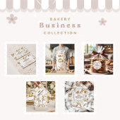 Personalized Rustic Baking Business Papieren Bekers