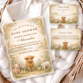 Rustic Barnyard Meadow Diapper Raffle Informatiekaartje