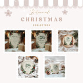 Invitation Fête de Noël Rustic Birch Pinecone