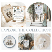 Poster Boho Rustique Wild West Boy Baby shower signe cade