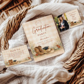 Faire-part Photo Rustic Boots Graduation Party