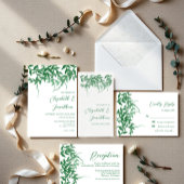 Verre Mariage Feuille rustique