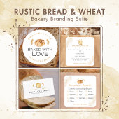 Carte De Visite Sourdough Bread Wheat Leave a Review QR Code