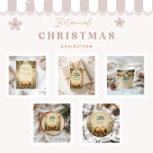 Invitation Noël Rustique à la bougie Pinecone