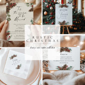 Assiettes En Carton Rustic Christmas Bridal Shower – Pinecone & Pine