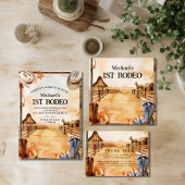 Assiettes En Carton Rustic Cowboy Rodeo 1st Birthday Style