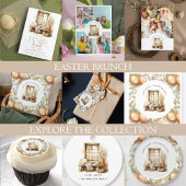 Elegant gepersonaliseerd rustiek Pasen Bedankdoosjes