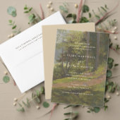 Rustic Forest Elegant Wedding Uitnodigingen Wikkel (Personaliseer deze collectie van deze onafhankelijke maker. Test)