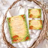 Invitation Rustic Garden Tomato Baby Shower