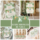 Carte D'accompagnement Rustic Neutral Sprout Baby Shower Diaper Raffle