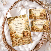 Invitation Fête de Bébé Fille Western Boho Rustique
