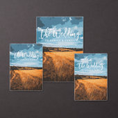 Signe De Table Champ Rural Doré d'Été Ensoleillé Rustique (Personnalisez la collection de ce créateur indépendant.)