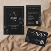 Faire-part de mariage monogramme floral rustique n (Personnalisez la collection de ce créateur indépendant. )