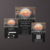 Serviette En Papier Rustic Mountain Valley Forest Sunset Mariage (Personnalisez la collection de ce créateur indépendant.)