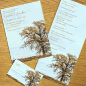 Étiquettes Pour Bouteilles De Liqueur Rustic Oak Tree Autumn Wedding