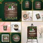 Invitation Rustic Oh Baby St. Patrick's Day Baby shower