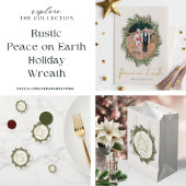 Rustic Peace on Earth Kerstmis - Toespraak Etiket