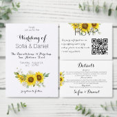 Sunflower watercolor white rose wedding ronde sticker (Personaliseer de collectie van deze zelfstandige maker.)