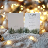 Sneeuw in liefde Vrijgezellenfeest teken Poster