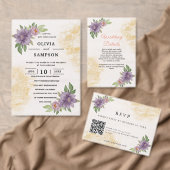 Rustic Summer aesthetic Wildflower Wedding Menu (Personaliseer de collectie van deze zelfstandige maker.)