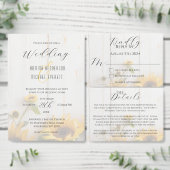 Invitation Tournesol rustique blanc Grange bois Mariage photo (Personnalisez la collection de ce créateur indépendant.)