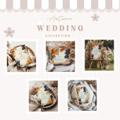 Invitation Mariage de automne de vignoble rustique