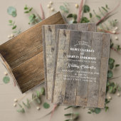 Rustiek western land houtnerf schuur hout cadeaupapier (Personaliseer deze collectie van deze onafhankelijke maker. Test)